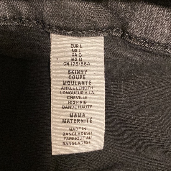 H&M MAMA maternity jeans Skinny Ankle Large - Picture 3 of 3